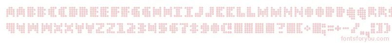 Dt104 Font – Pink Fonts on White Background