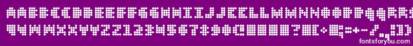 Dt104 Font – White Fonts on Purple Background