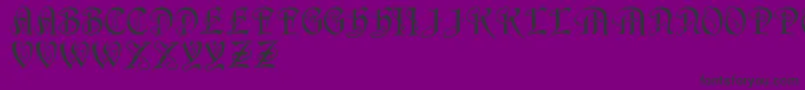 フォントHorst    – 紫の背景に黒い文字