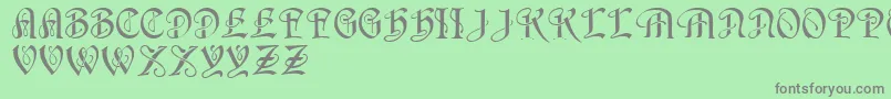 フォントHorst    – 緑の背景に灰色の文字