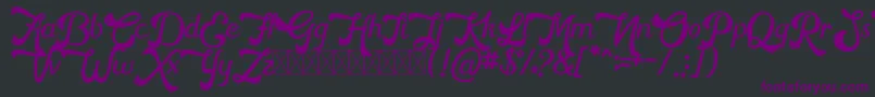 HorstailFree Font – Purple Fonts on Black Background