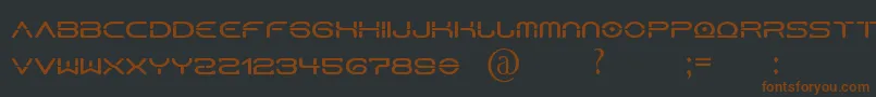 HorusN Font – Brown Fonts on Black Background