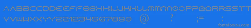 HorusN Font – Gray Fonts on Blue Background