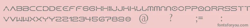 フォントHorusN – ピンクの背景に灰色の文字