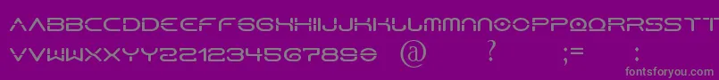 HorusN-Schriftart – Graue Schriften auf violettem Hintergrund