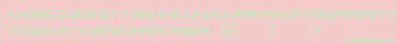 HorusN Font – Green Fonts on Pink Background