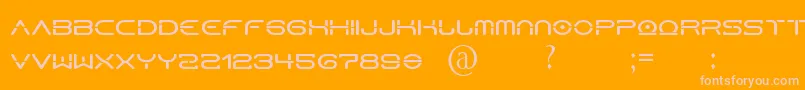 HorusN Font – Pink Fonts on Orange Background