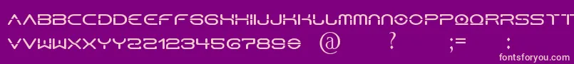フォントHorusN – 紫の背景にピンクのフォント