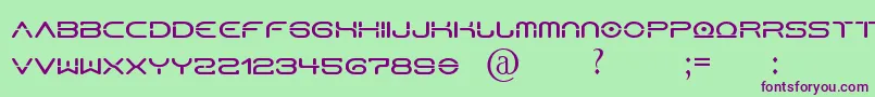 HorusN Font – Purple Fonts on Green Background