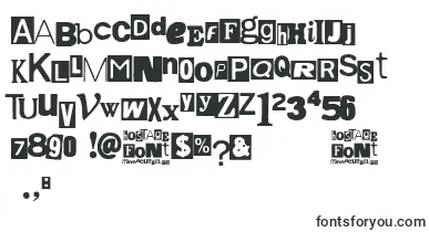 Hostage font – distorted Fonts
