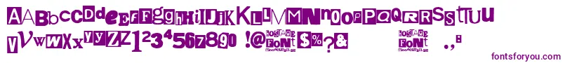 Hostage Font – Purple Fonts
