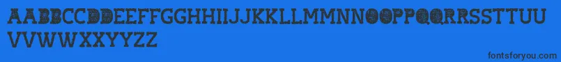 hostile headline Font – Black Fonts on Blue Background