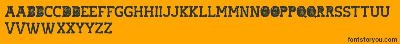 hostile headline Font – Black Fonts on Orange Background