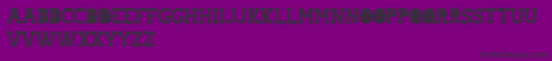 hostile headline Font – Black Fonts on Purple Background