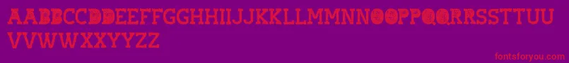 hostile headline Font – Red Fonts on Purple Background