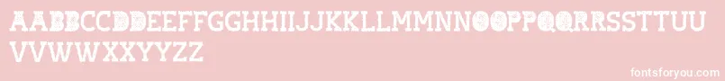 hostile headline Font – White Fonts on Pink Background