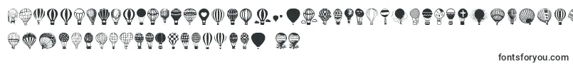 Hot Air Balloons-Schriftart – Helvetica-Schriften
