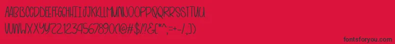 Hot and Black Tea   Font – Black Fonts on Red Background