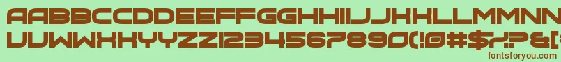 Hot Bleb Font – Brown Fonts on Green Background