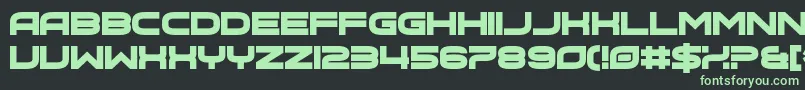 Hot Bleb Font – Green Fonts on Black Background