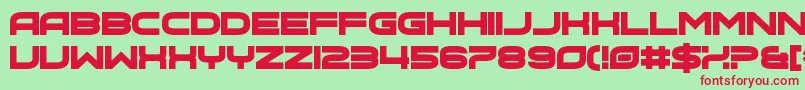 Hot Bleb Font – Red Fonts on Green Background