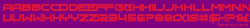 Hot Bleb Font – Red Fonts on Purple Background