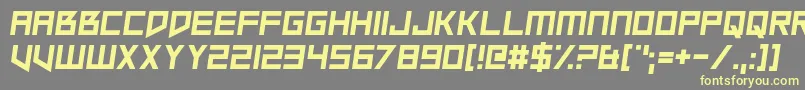 Шрифт SlopeOpera – жёлтые шрифты на сером фоне