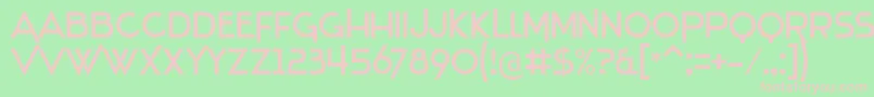 Stentiga Font – Pink Fonts on Green Background