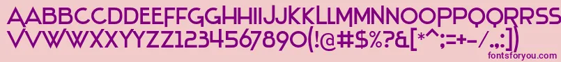 Stentiga Font – Purple Fonts on Pink Background