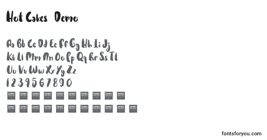 Шрифт Hot Cakes   Demo – алфавит, цифры, специальные символы