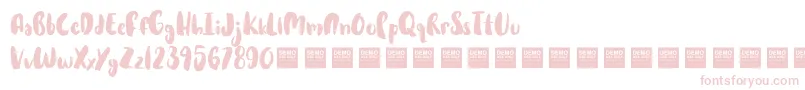 Hot Cakes   Demo Font – Pink Fonts on White Background