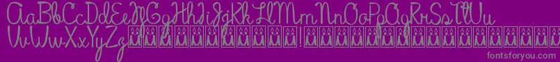 Hot Coffee Personal Use Font – Gray Fonts on Purple Background