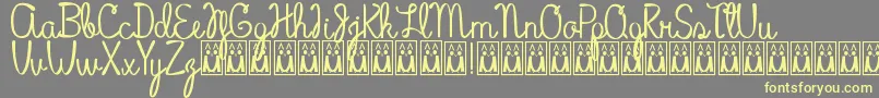 More about Hot Coffee Personal Use Font Hot Coffee Personal Use Font – Yellow Fonts on Gray Background