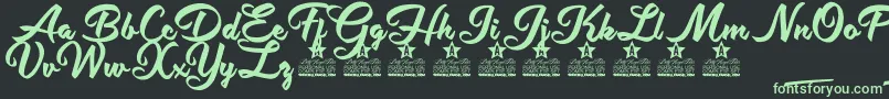 More about Hot Jacket Personal Use Font Hot Jacket Personal Use Font – Green Fonts on Black Background