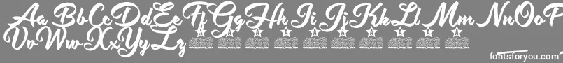 Hot Jacket Personal Use Font – White Fonts on Gray Background