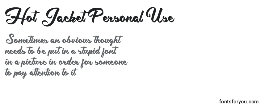 Hot Jacket Personal Use-fontti