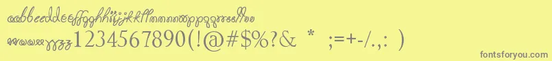 Saiba mais sobre a fonte Hot Pink Fonte Hot Pink – fontes cinzas em um fundo amarelo