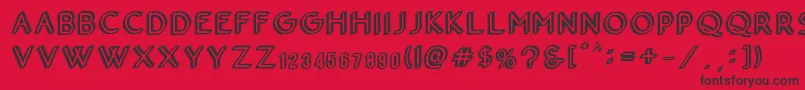 Hotel California Font – Black Fonts on Red Background