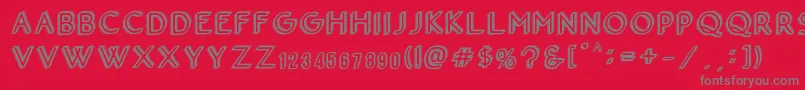 Hotel California Font – Gray Fonts on Red Background