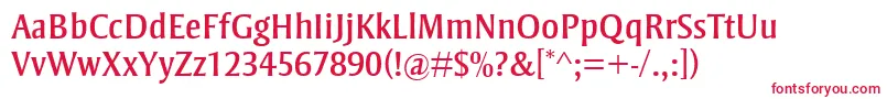 StrayhornMt Font – Red Fonts on White Background