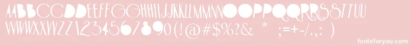 HOTEL PARADISO Font – White Fonts on Pink Background