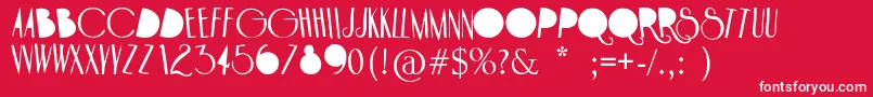 HOTEL PARADISO Font – White Fonts on Red Background