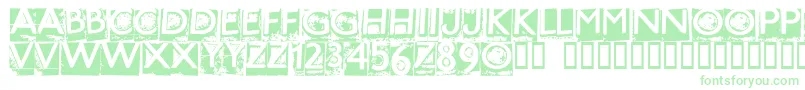 HOTME    Font – Green Fonts on White Background