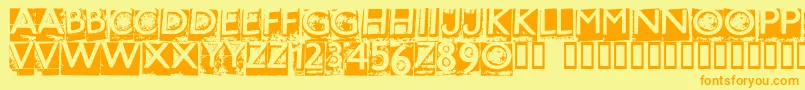 HOTME    Font – Orange Fonts on Yellow Background