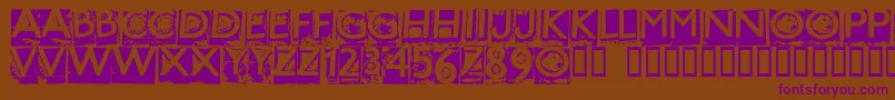 HOTME    Font – Purple Fonts on Brown Background