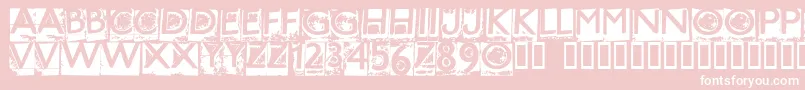 HOTME    Font – White Fonts on Pink Background