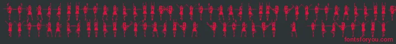 HOTS Font – Red Fonts on Black Background
