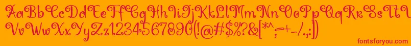 fuente Hoty Font by 7NTypes – Fuentes Rojas Sobre Fondo Naranja