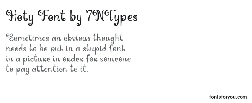 Schriftart Hoty Font by 7NTypes