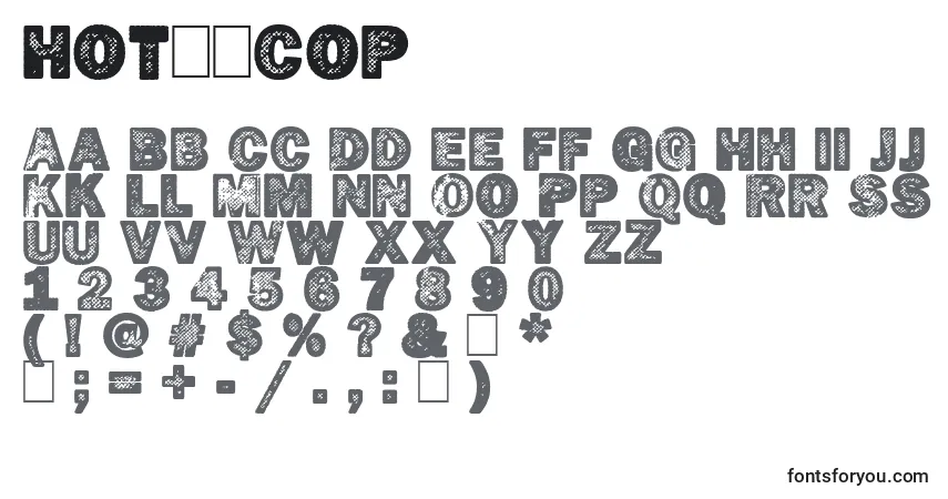 HotР¤cop Font – alphabet, numbers, special characters